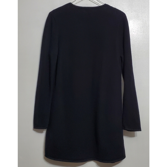 Talbots large knit long line open cardigan sweater black long sleeve whimsygoth - Picture 8 of 12